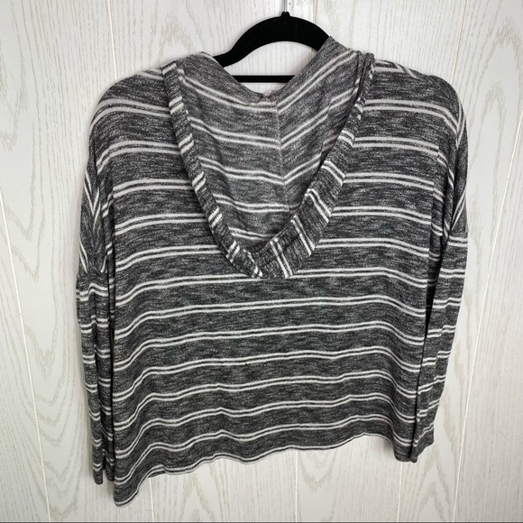 Urban Outfitters Striped Pullover Hoodie Size XS Kangaroo Pocket Out From Under - Picture 2 of 5